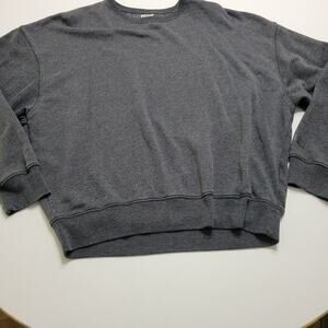 VS Pink Sweater Womens Size Medium Oversized Pullover Gray Comfort Stretch Shirt